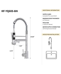 Phying Bothwa Home Cupc Certified Single Handle Kitchen Faucet