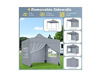Boyel Living 10 x Feet Pop up Canopy Tent With 4 Removable Sidewalls And Wheeled Bag