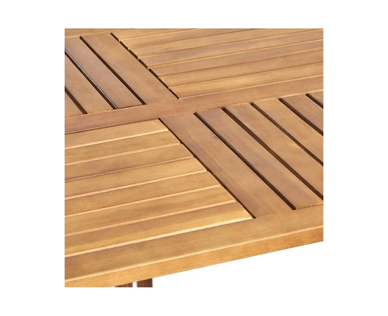 sumyeg Outdoor Rectangular Solid Wood Dining Table