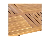 sumyeg Outdoor Rectangular Solid Wood Dining Table