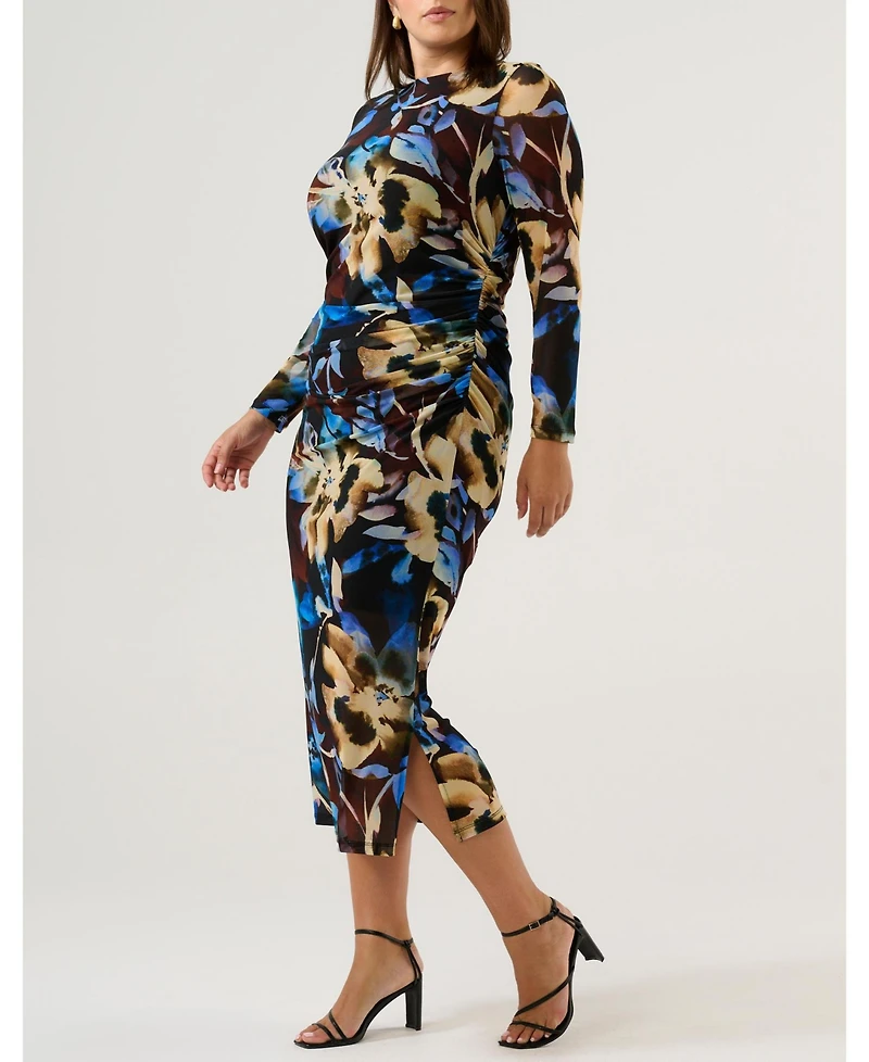 Estelle Cleo Mesh Midi Dress