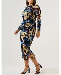 Estelle Cleo Mesh Midi Dress