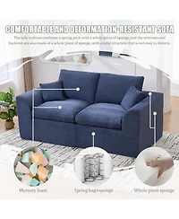 Streamdale Furniture Modular Sectional Sofa Cloud Couch, Comfy Modern 2 Seater with Removable Cushion Covers