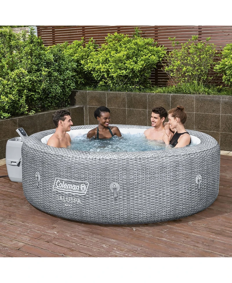 Coleman SaluSpa Sicily AirJet Inflatable Hot Tub with 180 Soothing Jets