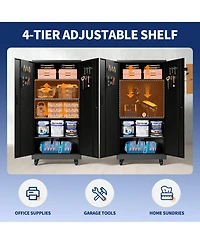 Viyet Metal Garage Cabinet