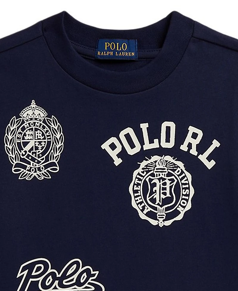 Polo Ralph Lauren Boys' 2T-7 Big Fit Cotton Graphic T-Shirt