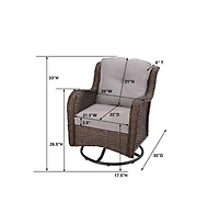Jiallo Swivel Rocker set of 3
