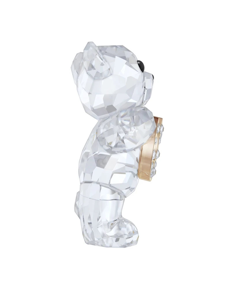 Swarovski Kris Bear Lucky Horseshoe Crystal Figurine
