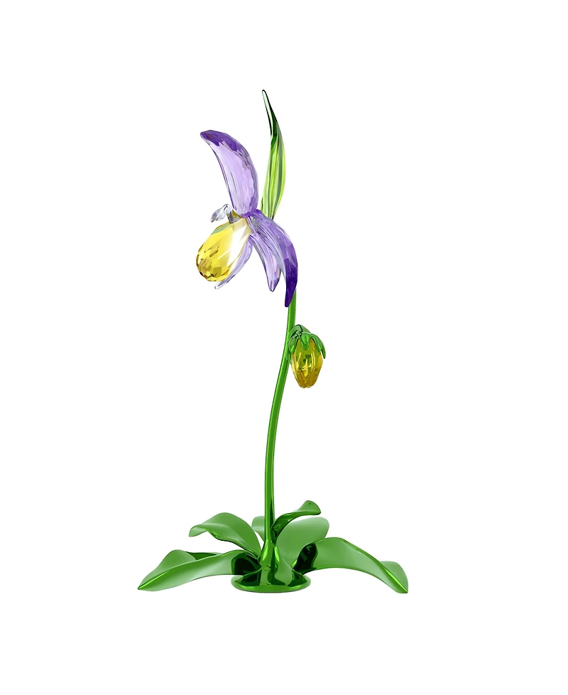 Swarovski Florere Lady Slipper Orchid Crystal Figurine