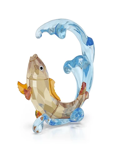 Swarovski Asian Symbols Golden Carp Crystal Figurine