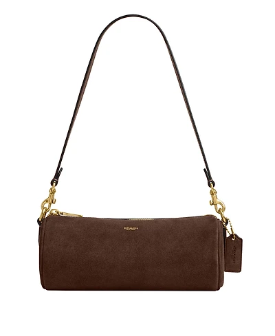 Coach Suede Small Barrel Bag