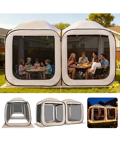 Cozito Screen House Tent, Pop Up Canopy with Carry Bag