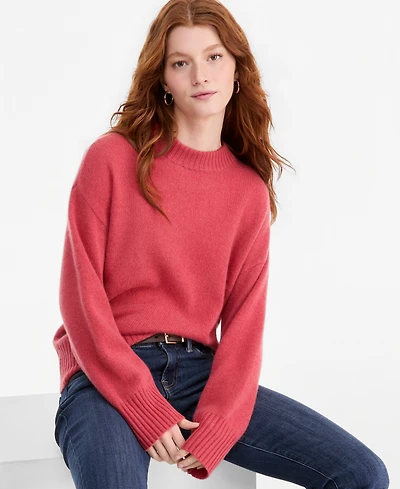 Charter Club Women's Relaxed Crewneck Sweater, Macy's Exclusive
