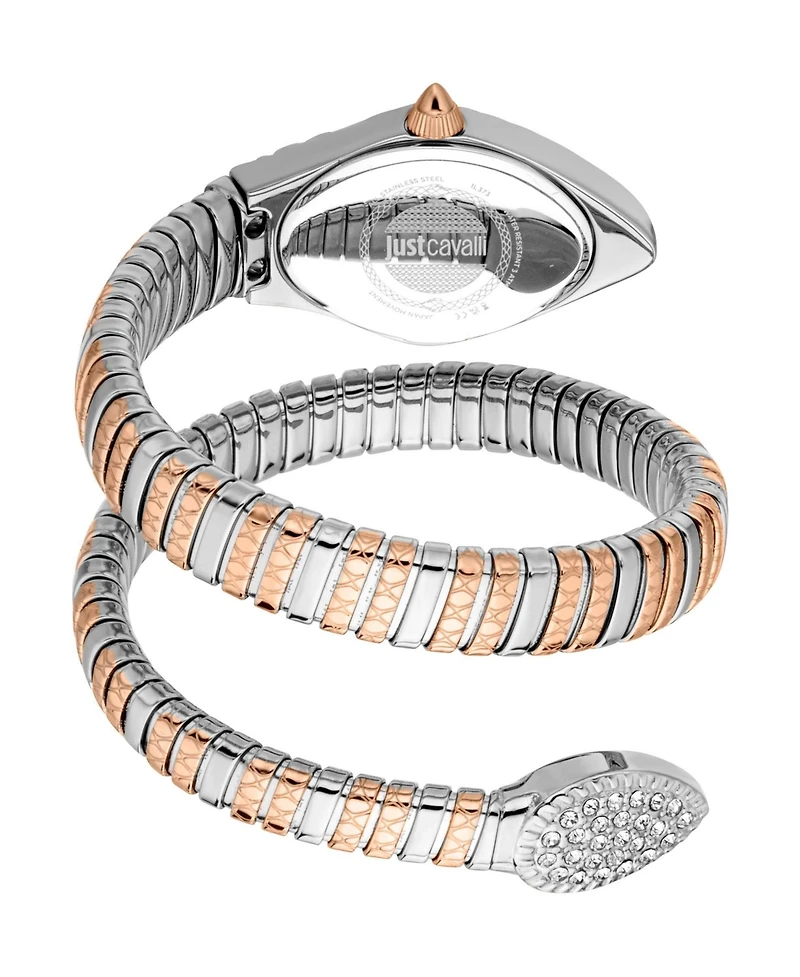 Just Cavalli Women's Vetra Quartz Two Tone Stainless Steel Bracelet Watch