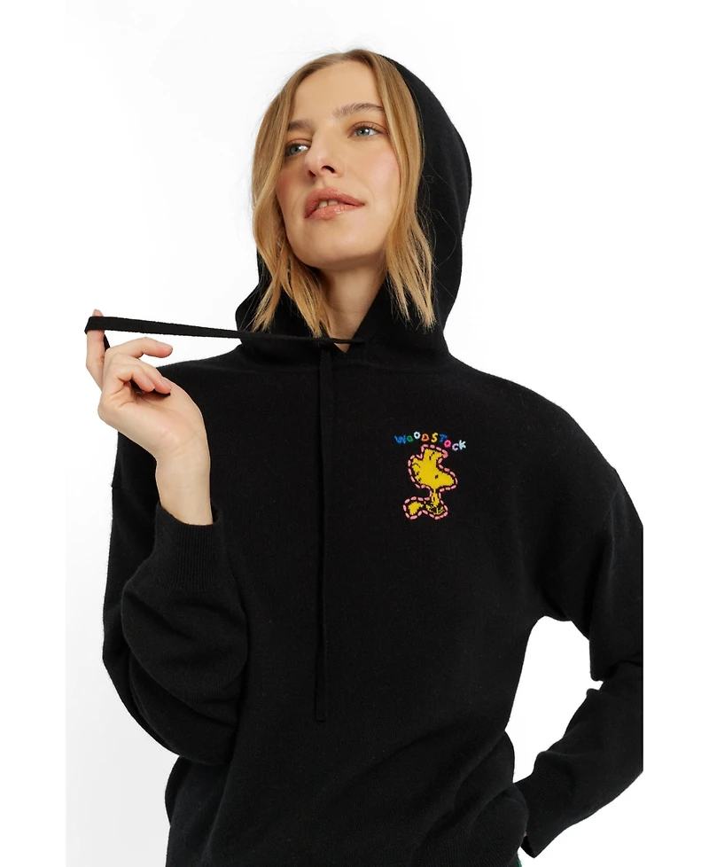 Chinti and Parker Women's Wool-Cashmere Snoopy Hoodie