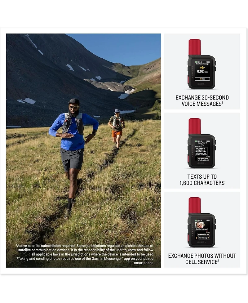 Garmin inReach Mini 3 Plus Compact Satellite Communicator 1.9" Outdoor Gps with Worldwide Maps and Built-In Bluetooth
