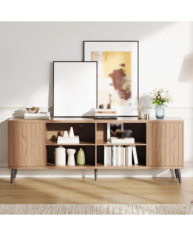 gaomon Mid-Century Modern Tv Stand for Tvs Up to 75"