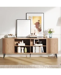 gaomon Mid-Century Modern Tv Stand for Tvs Up to 75"