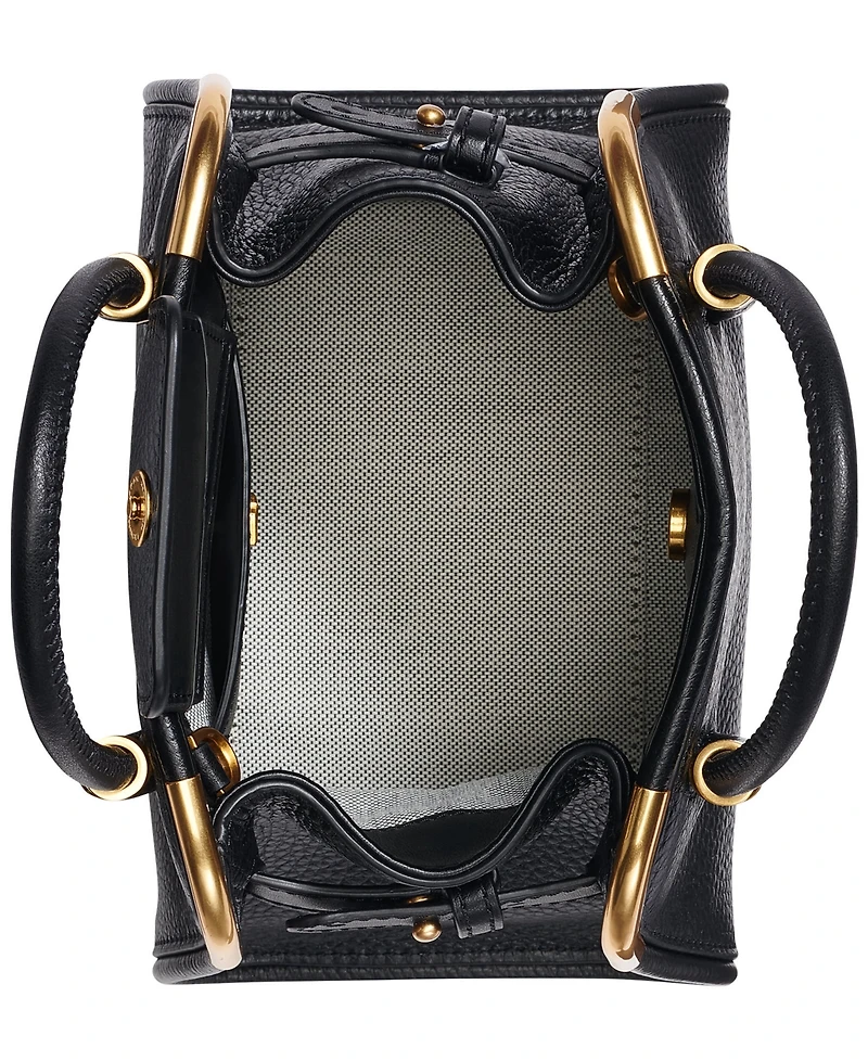 Donna Karan New York Leather Small Crossbody Satchel Handbag