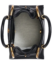 Donna Karan New York Leather Small Crossbody Satchel Handbag