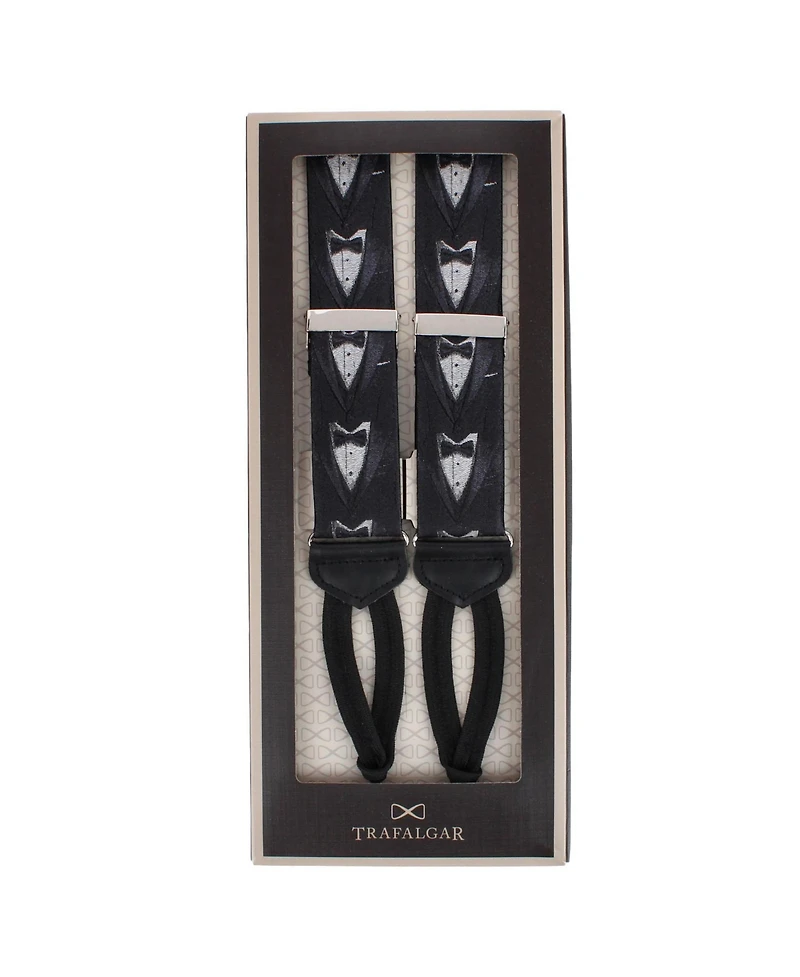 Trafalgar Men's The Formal Affair Sik Novelty Formal End Suspenders