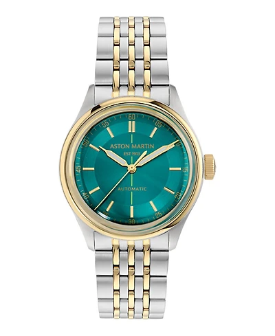 Aston Martin F1 Men's Automatic Two-Tone Stainless steel Bracelet Watch 39mm