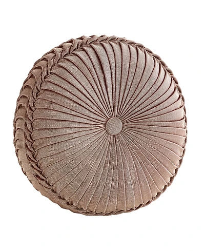 J Queen New York Phyllis Tufted Decorative Pillow, 15" Round