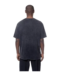 New Era Men's Black York Knicks Lifestyle Capsule Lightning Round Mineral Wash T-Shirt