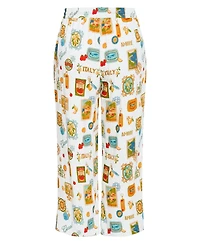 City Chic Plus Amore Print Wide Leg Pant