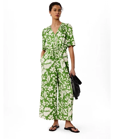 Whistles Women's Floral Tie Waist Jumpsuit