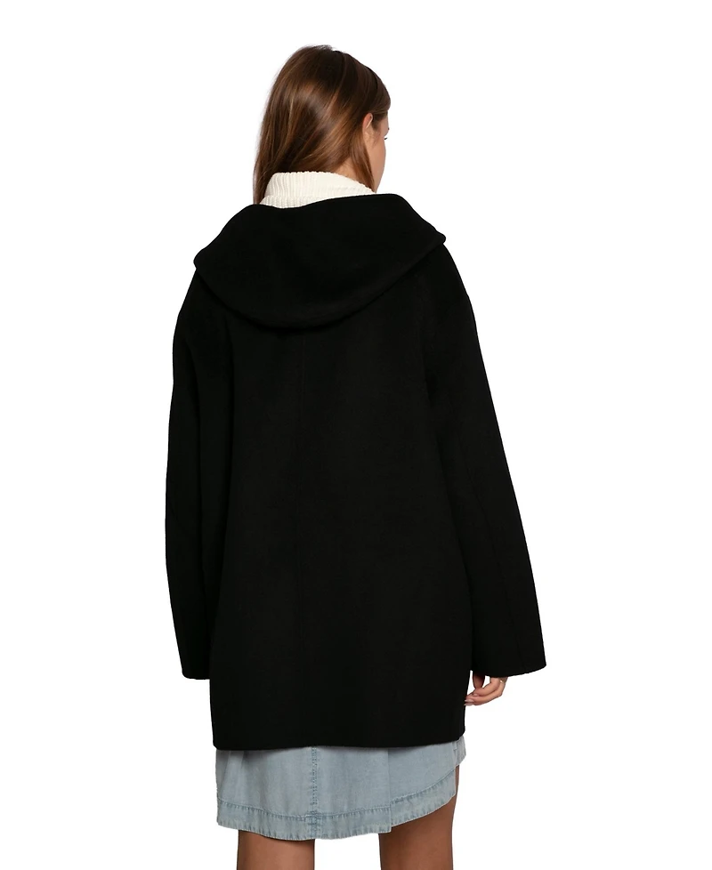 Belle & Bloom Women's Coastal Edit Hooded Wool Blend Coat