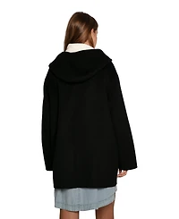 Belle & Bloom Women's Coastal Edit Hooded Wool Blend Coat