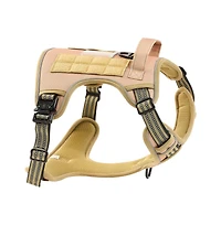 Ruie No Pull Tactical Dog Harness Adjustable Vest with Handle for 50 to 80 lb