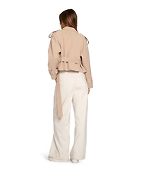 Belle & Bloom Women's Fast Car Cropped Trench