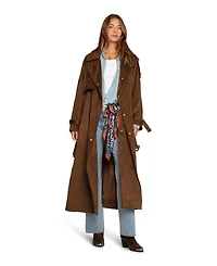 Belle & Bloom Women's Long Lost Lover Soft Maxi Trench