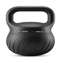 Squatz 25 lb Soft Kettlebell for Home Gym, Shock-Absorbing Floor-Safe Weight with Wide Non-Slip Handle