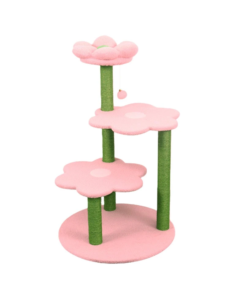 Streamdale Furniture Multi-Level Cat Tree with Removable Perch
