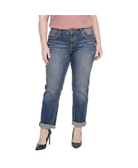 Standards & Practices Women's Distressed Boyfriend Jeans