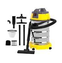 Topteng 3200W Wet Dry Vacuum with Blower - 9.2 Gal Stainless Steel Tank and 23KPA Suction for Garage and Home