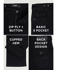 Cultura Big Boys 8-18 Slim Fit Saddle Stitch Flap Pocket Color Western Jeans
