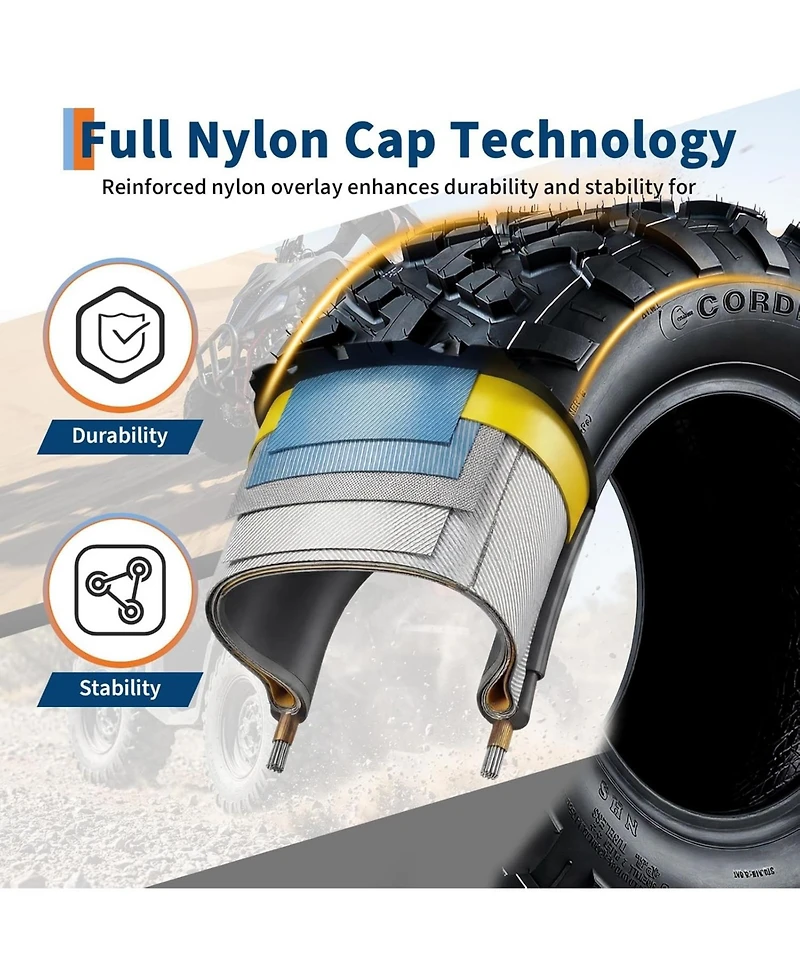 gaomon Tires Tubeless All-Terrain Off-Road Tires for Mud Sand Rock Trail Heavy