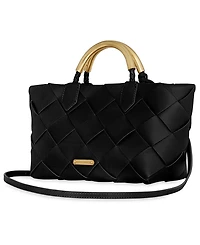 Rebecca Minkoff Frankie Woven Medium Leather Tote Handbag