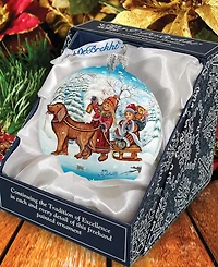 G.DeBrekht Winter Kids Ball Holiday Ornament