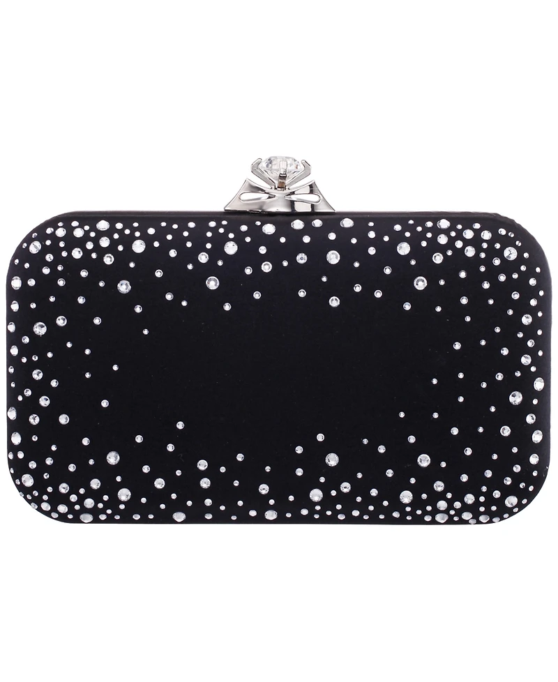 Nina Scatter Crystal Minaudiere Mini Handbag