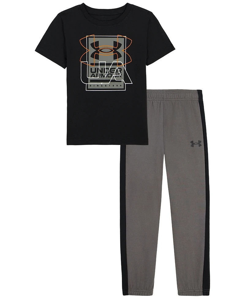 Under Armour Boys' 2T-7 Long-Sleeve T-Shirt and Pants