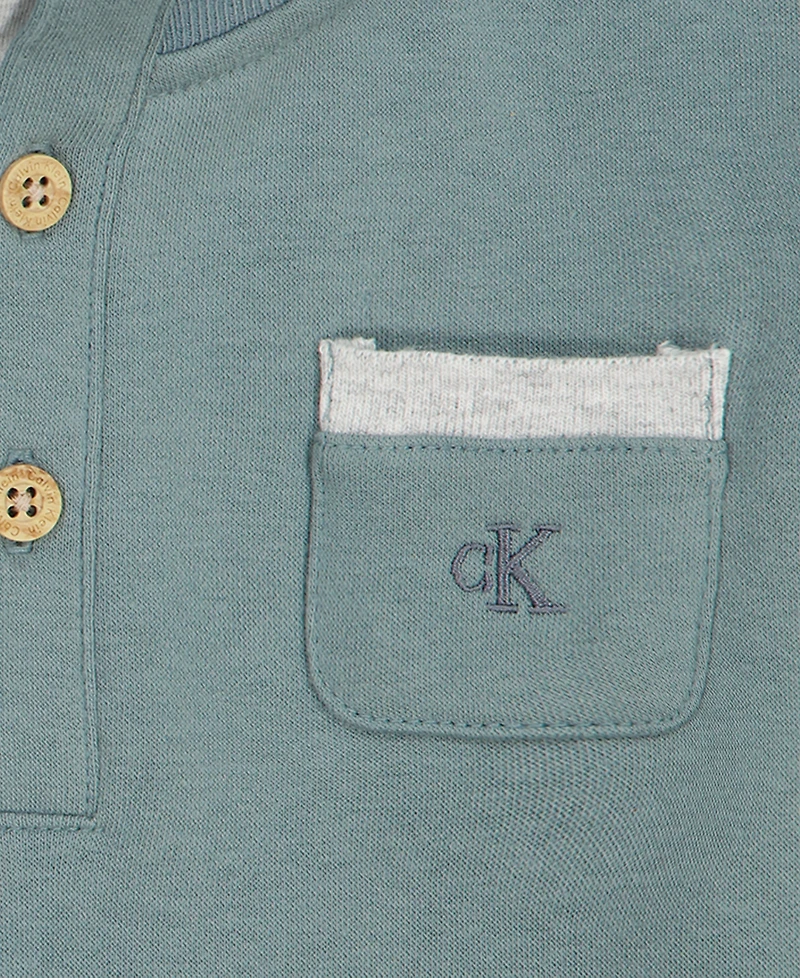 Calvin Klein Baby Boys' Long-Sleeve Top and Pants, 2-Piece Set