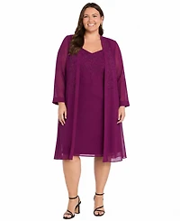 R & M Richards Plus Removable Jacket Dress 2-Piece Set