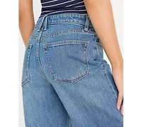 Good American Women's Vintage-Inspired High-Rise Wide-Leg Jeans