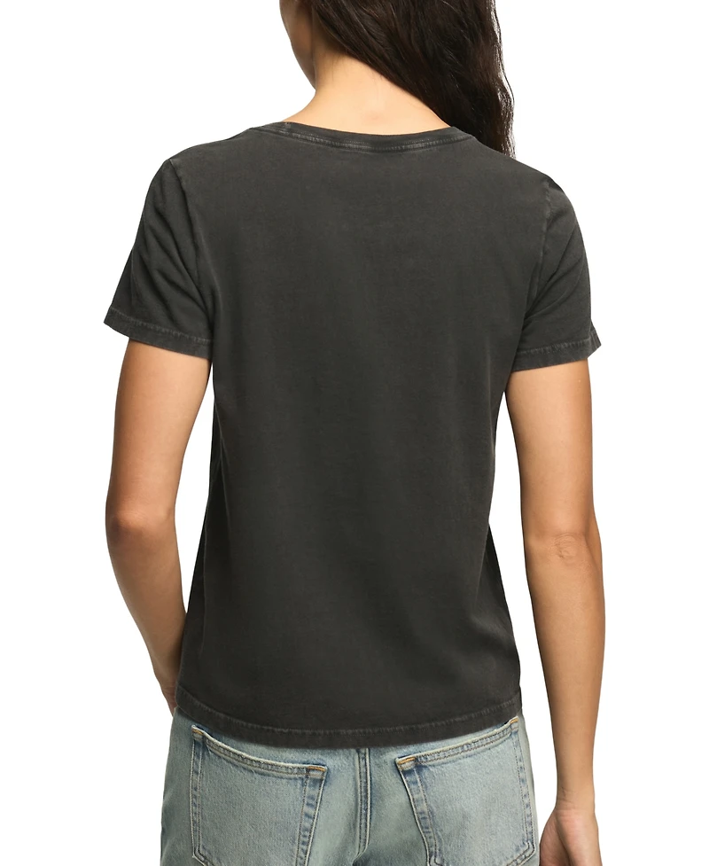 Lucky Brand Women's Moon Flower Classic Crewneck Top