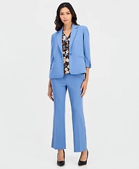 Ak Anne Klein Petite 3/4-Sleeve One-Button Blazer